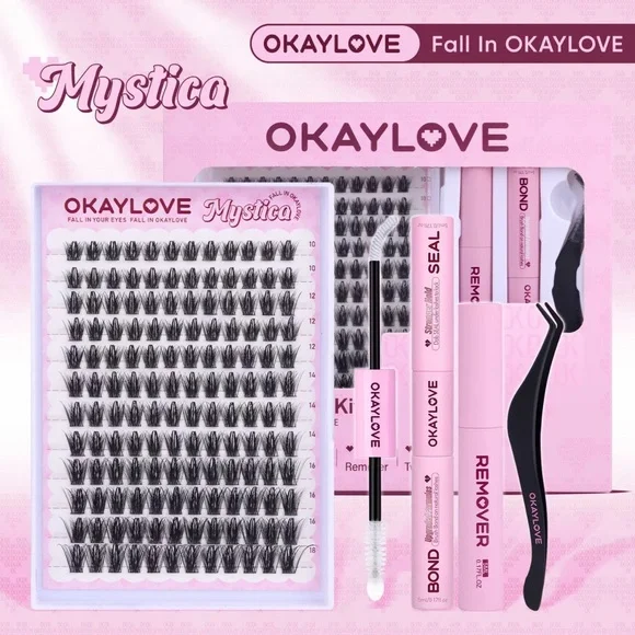 DIY Lash Clusters - Eyelash Extension Kit -With Bond and Seal+ Remover - Picture 1 of 11